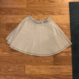 Topshop Blue Mini Skirt